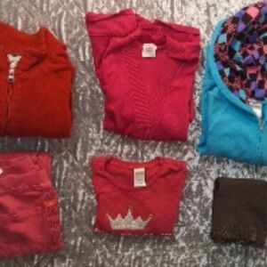 Girls' Red Crown Sweater Top - Unbranded